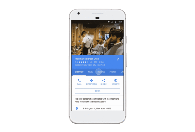 Google appointment booking